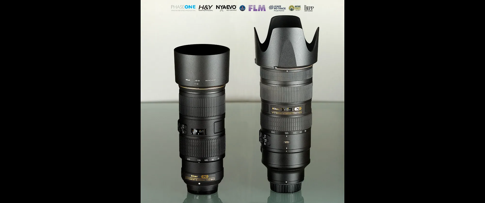 The Nikon 70-200 f/4G ED VR and the Nikon 70-200 f/2.8G ED VR