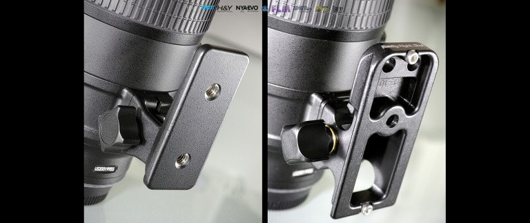 Nikon’s original foot vs. RRS foot on the Nikkor 70-200mm f/2.8