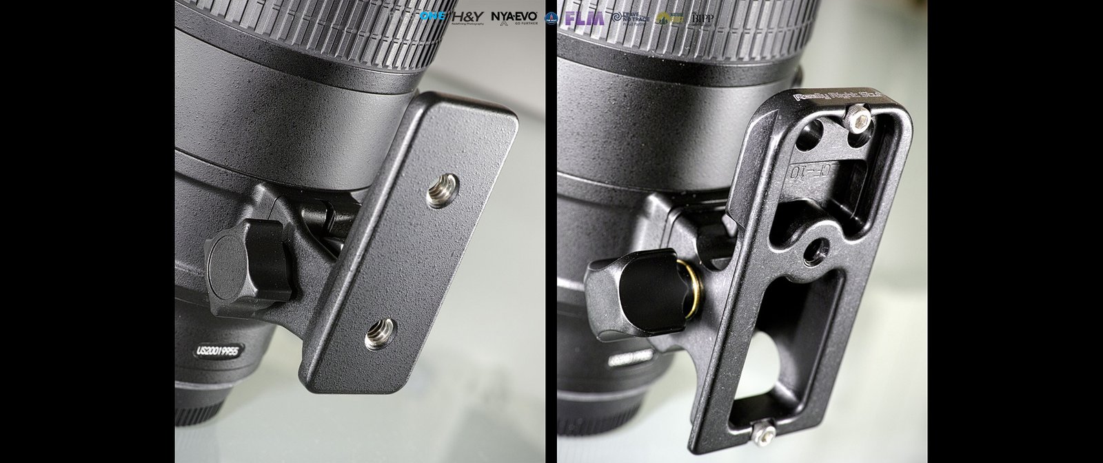 Nikon’s original foot vs. RRS foot on the Nikkor 70-200mm f/2.8