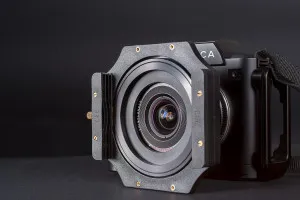 Voigtlander 15mm Super-Wide Heliar modified with filter holder on the Leica SL