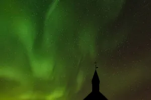 Northern Lights over Budakirkja (Iceland, 2019)