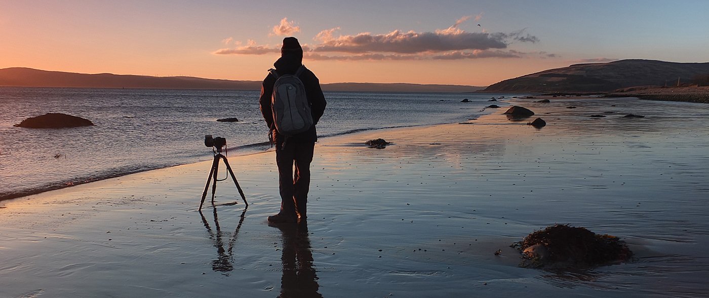 Vieri at work on the Isle of Arran
